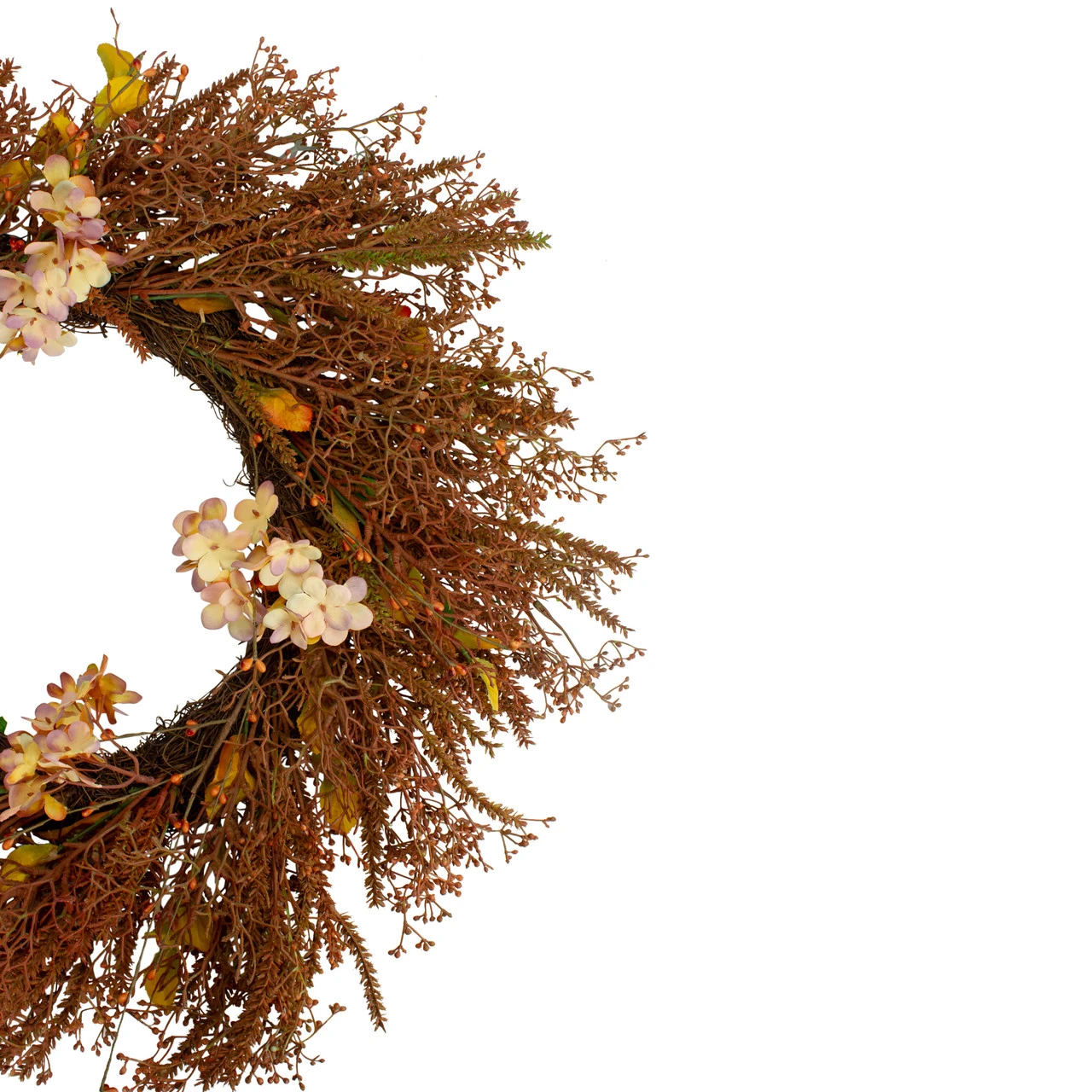 32" Brown Fall Grass Autumn Harvest Artificial Wreath – Unlit 4 32" Brown Fall Grass Autumn Harvest Artificial Wreath – Unlit - Image 2
