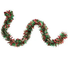 50' X 3" Red And Green Wide Cut 6-Ply Artificial Christmas Garland - Unlit -Noel Twinkle Shop northlight k00373 3 64667.1667488358