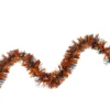 50' Orange And Black Halloween Tinsel Garland - Unlit -Noel Twinkle Shop northlight k28315 43899.1667623068