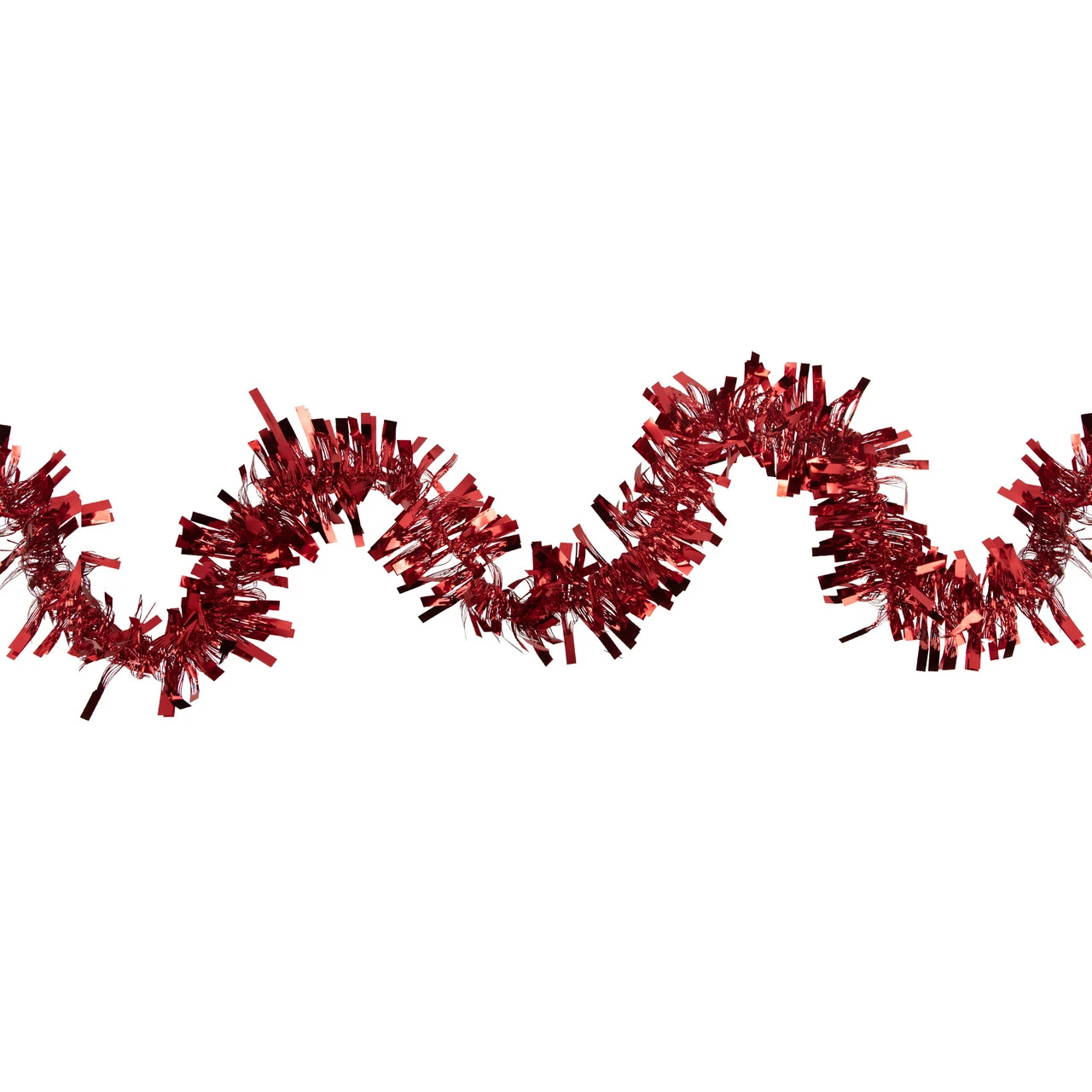 50' X 3" Red Boa Wide Cut Tinsel Christmas Garland - Unlit 3 50' X 3" Red Boa Wide Cut Tinsel Christmas Garland - Unlit