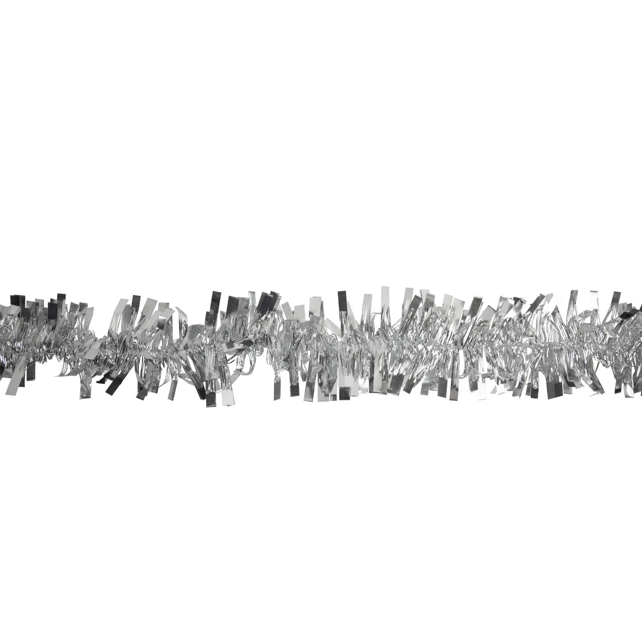 50' X 3" Silver Boa Wide Cut Tinsel Christmas Garland - Unlit 5 50' X 3" Silver Boa Wide Cut Tinsel Christmas Garland - Unlit - Image 3