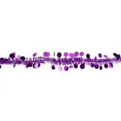 50' X 1.5" Purple Tinsel Christmas Garland With Polka Dots - Unlit 7 50' X 1.5" Purple Tinsel Christmas Garland With Polka Dots - Unlit -Noel Twinkle Shop northlight k94051 2 89625.1672767511