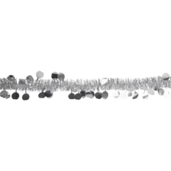 50' X 1.5" Silver Tinsel Christmas Garland With Polka Dots - Unlit 7 50' X 1.5" Silver Tinsel Christmas Garland With Polka Dots - Unlit -Noel Twinkle Shop northlight k94054 2 86529.1667568827