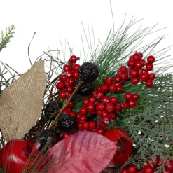 Autumn Harvest Pine, Berry And Pomegranate Wreath, 24 Inch, Unlit -Noel Twinkle Shop northlight kji20x6888 3 updated 70525.1667662299