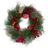 Autumn Harvest Pine, Berry And Pomegranate Wreath, 24 Inch, Unlit -Noel Twinkle Shop northlight kji20x6888 updated 28581.1667662298