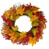 Maple Leaf And Berry Twig Artificial Fall Harvest Wreath, 22-Inch 2 Maple Leaf And Berry Twig Artificial Fall Harvest Wreath, 22-Inch -Noel Twinkle Shop northlight kji82584 1new 70771.1667488374