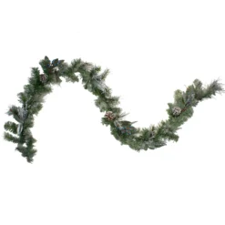 6' X 10" Mixed Pine And Blueberries Artificial Christmas Garland - Unlit