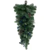 28" Mixed Pine And Blueberries Artificial Christmas Teardrop Swag - Unlit 1 28" Mixed Pine And Blueberries Artificial Christmas Teardrop Swag - Unlit -Noel Twinkle Shop northlight kji85785 1 64500.1686339716