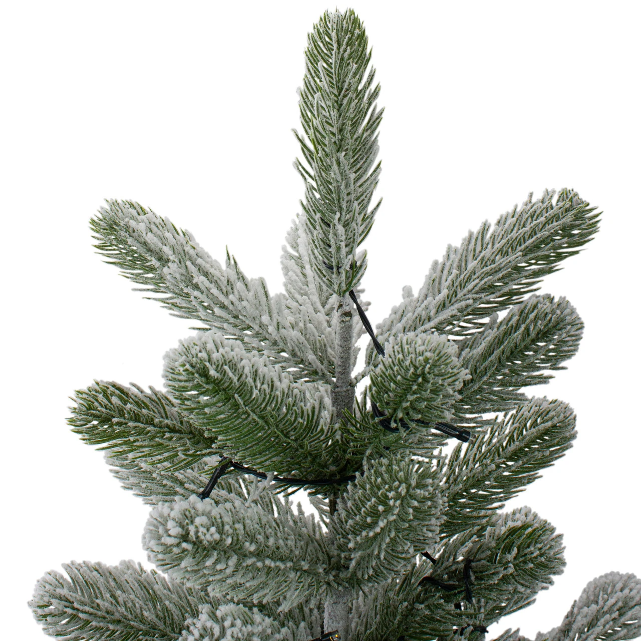 2' B/O Potted Frosted Pine Medium Artificial Christmas Tree In A Burlap Pot- Warm White Lights 7 2' B/O Potted Frosted Pine Medium Artificial Christmas Tree In A Burlap Pot- Warm White Lights - Image 5