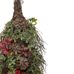 28" Glittered Pine Cone And Berry Artificial Teardrop Christmas Swag - Unlit -Noel Twinkle Shop northlight kjir5093td 2 updated 41566.1667660012