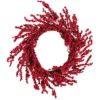 Red And Burgundy Berry Artificial Christmas Wreath, 22-Inch Unlit -Noel Twinkle Shop northlight kjit4911hd 01 57246.1682009707