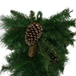 28" Artificial Mixed Pine With Pine Cones And Gold Glitter Christmas Teardrop Swag - Unlit 8 28" Artificial Mixed Pine With Pine Cones And Gold Glitter Christmas Teardrop Swag - Unlit -Noel Twinkle Shop northlight kjix5715td 2 updated 72177.1667659758