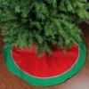 48" Red And Green Traditional Christmas Tree Skirt -Noel Twinkle Shop northlight l18986 1 03463.1667536256