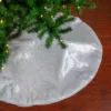 48" White Iridescent Holographic Glittered Christmas Tree Skirt -Noel Twinkle Shop northlight l27886 06212.1667572656