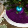 20" Magenta Glittered Mini Christmas Tree Skirt With White Fur Trim -Noel Twinkle Shop northlight l27920 1 69642.1684783289