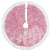 20" Pink Glittered Mini Christmas Tree Skirt With White Fur Trim -Noel Twinkle Shop northlight l27922 1 31845.1684941316