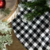 20" White And Black Buffalo Plaid Mini Christmas Tree Skirt -Noel Twinkle Shop northlight l27924 1 31094.1667570058