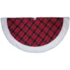 60" Red And Green Plaid Christmas Tree Skirt With White Sherpa Trim 2 60" Red And Green Plaid Christmas Tree Skirt With White Sherpa Trim -Noel Twinkle Shop northlight l27930 38088.1667529980