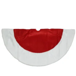 48" Red And White Traditional Christmas Tree Skirt -Noel Twinkle Shop northlight l3386420 3 10710.1667489782