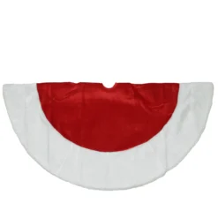 48" Red And White Traditional Christmas Tree Skirt -Noel Twinkle Shop northlight l33864 2 32193.1667489782