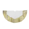 48" White And Gold Two Toned Flourish Christmas Tree Skirt -Noel Twinkle Shop northlight l34263 26668.1667536559