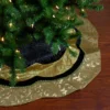 48" Black And Gold Velveteen Floral Scallop Christmas Tree Skirt 1 48" Black And Gold Velveteen Floral Scallop Christmas Tree Skirt -Noel Twinkle Shop northlight l85474 1 98043.1667597478