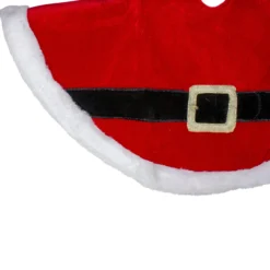 20" Traditional Red And White Santa Claus Belt Buckle Mini Christmas Tree Skirt 7 20" Traditional Red And White Santa Claus Belt Buckle Mini Christmas Tree Skirt -Noel Twinkle Shop northlight l85588 1 20629.1667655364