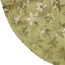 20" Gold Sequin Snowflake Pattern Mini Christmas Tree Skirt -Noel Twinkle Shop northlight l85597 2 16505.1667491223