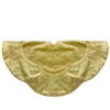 48-Inch Golden Scalloped Velvet Christmas Tree Skirt With A Metallic Trim -Noel Twinkle Shop northlight l87973 1 sample 39444.1667573308