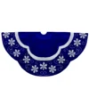48-Inch Velvet Royal Blue And White Snowflake Christmas Tree Skirt 2 48-Inch Velvet Royal Blue And White Snowflake Christmas Tree Skirt -Noel Twinkle Shop northlight l87984 1 sample 66342.1667530465