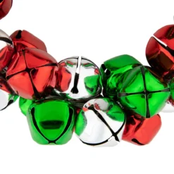 Red, Green, And Silver Jingle Bell Christmas Wreath, 9-Inch, Unlit -Noel Twinkle Shop northlight ll89757 3new 13762.1681146872