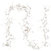5' X 2" Metallic Rose Gold Beaded Christmas Garland- Unlit