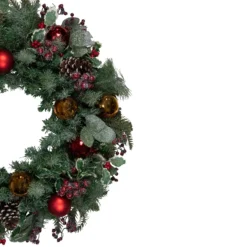 Frosted Long Needle Pine And Ornaments Artificial Christmas Wreath, 32-Inch 7 Frosted Long Needle Pine And Ornaments Artificial Christmas Wreath, 32-Inch -Noel Twinkle Shop northlight ll89768 2 68309.1667553560