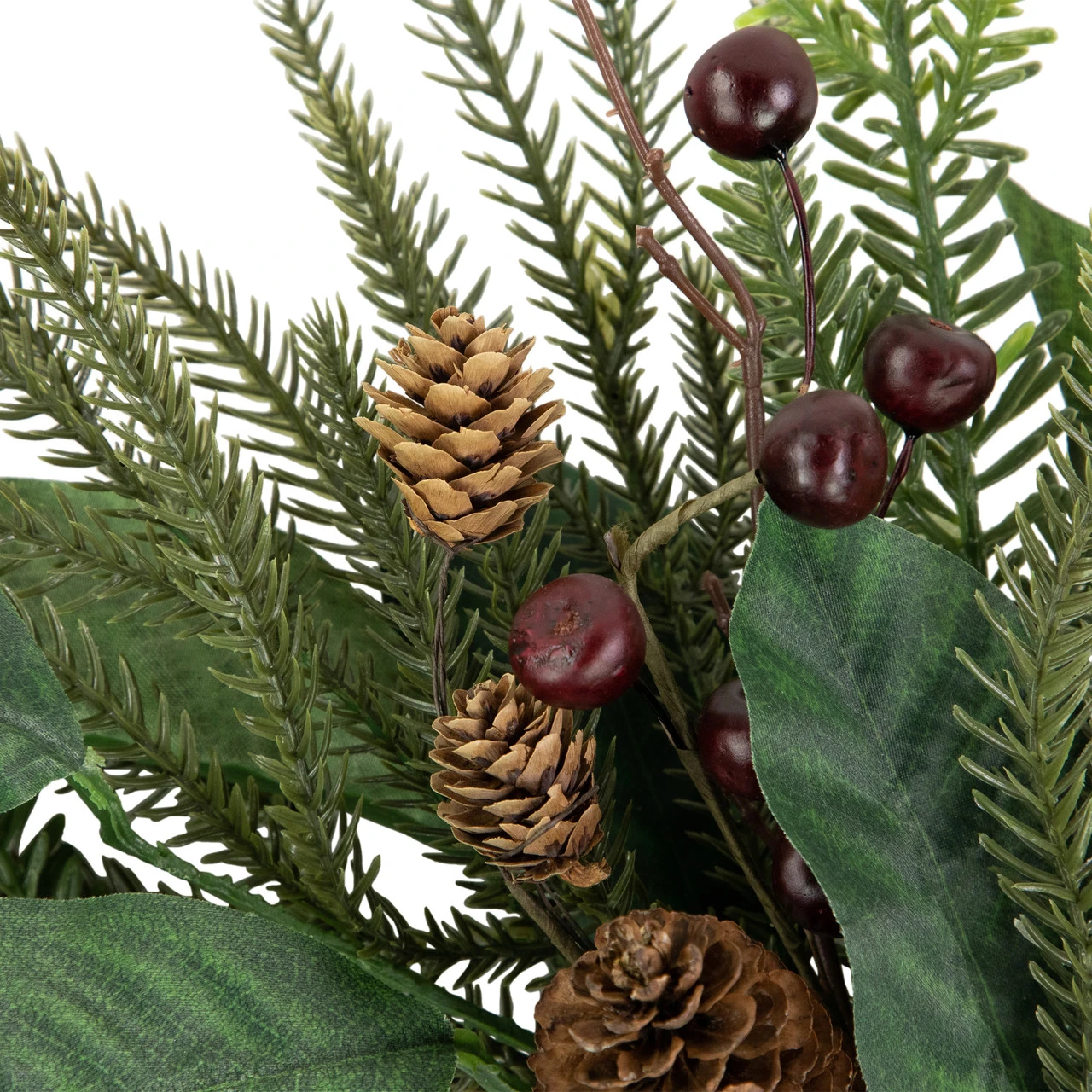 Mixed Foliage With Berries Artificial Christmas Wreath, 20-Inch, Unlit 6 Mixed Foliage With Berries Artificial Christmas Wreath, 20-Inch, Unlit - Image 4