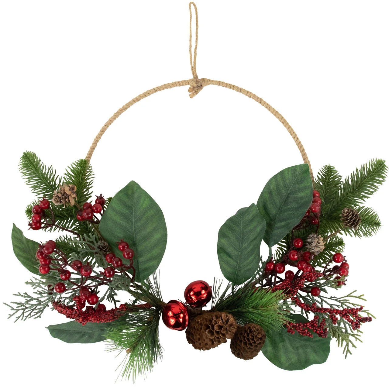 Red And Green Foliage, Pinecones And Berries Artificial Christmas, 17-Inch, Unlit 3 Red And Green Foliage, Pinecones And Berries Artificial Christmas, 17-Inch, Unlit