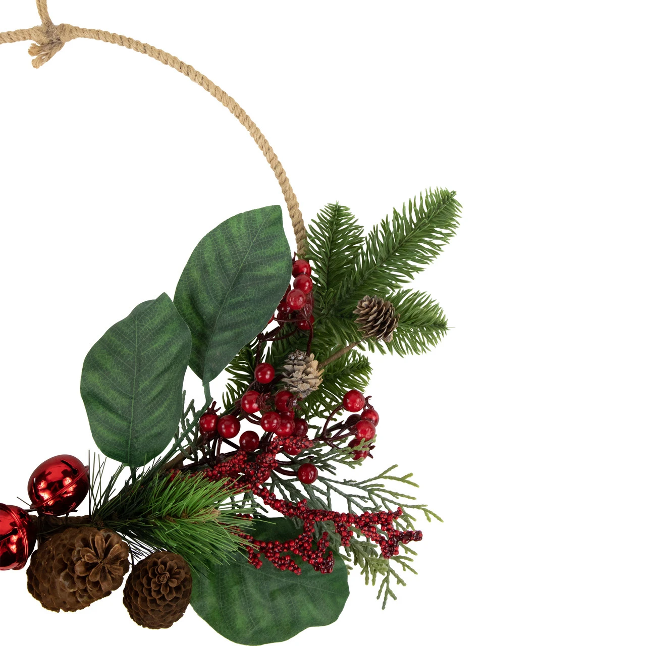 Red And Green Foliage, Pinecones And Berries Artificial Christmas, 17-Inch, Unlit 6 Red And Green Foliage, Pinecones And Berries Artificial Christmas, 17-Inch, Unlit - Image 4