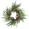 Mixed Foliage And Red Berries Artificial Christmas Wreath, 24-Inch, Unlit 2 Mixed Foliage And Red Berries Artificial Christmas Wreath, 24-Inch, Unlit -Noel Twinkle Shop northlight ll94346 1 59319.1680184580