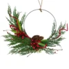 Mixed Greenery And Berry Artificial Asymmetrical Christmas Wreath, 18-Inch, Unlit -Noel Twinkle Shop northlight ll94347 1new 32139.1680183937