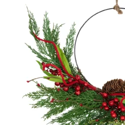 Mixed Greenery And Berry Artificial Asymmetrical Christmas Wreath, 18-Inch, Unlit 14 Mixed Greenery And Berry Artificial Asymmetrical Christmas Wreath, 18-Inch, Unlit -Noel Twinkle Shop northlight ll94347 2new 17637.1680183939