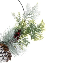 Frosted Mixed Foliage With Berries And Pinecone Artificial Christmas Wreath, 16-Inch, Unlit -Noel Twinkle Shop northlight ll94348 4 71834.1678220425