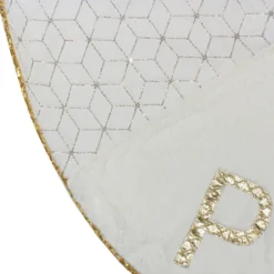 48" Cream And Gold Peace And Reindeer Christmas Tree Skirt -Noel Twinkle Shop northlight lt90720 2 updated 32474.1667530455