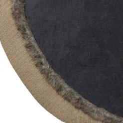 48" Rustic Burlap And Chambray Christmas Tree Skirt -Noel Twinkle Shop northlight lt90728 4 28742.1667576855