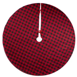 48" Red And Black Buffalo Plaid Christmas Tree Skirt 8 48" Red And Black Buffalo Plaid Christmas Tree Skirt -Noel Twinkle Shop northlight lt90732 2 updated 15173.1667576858