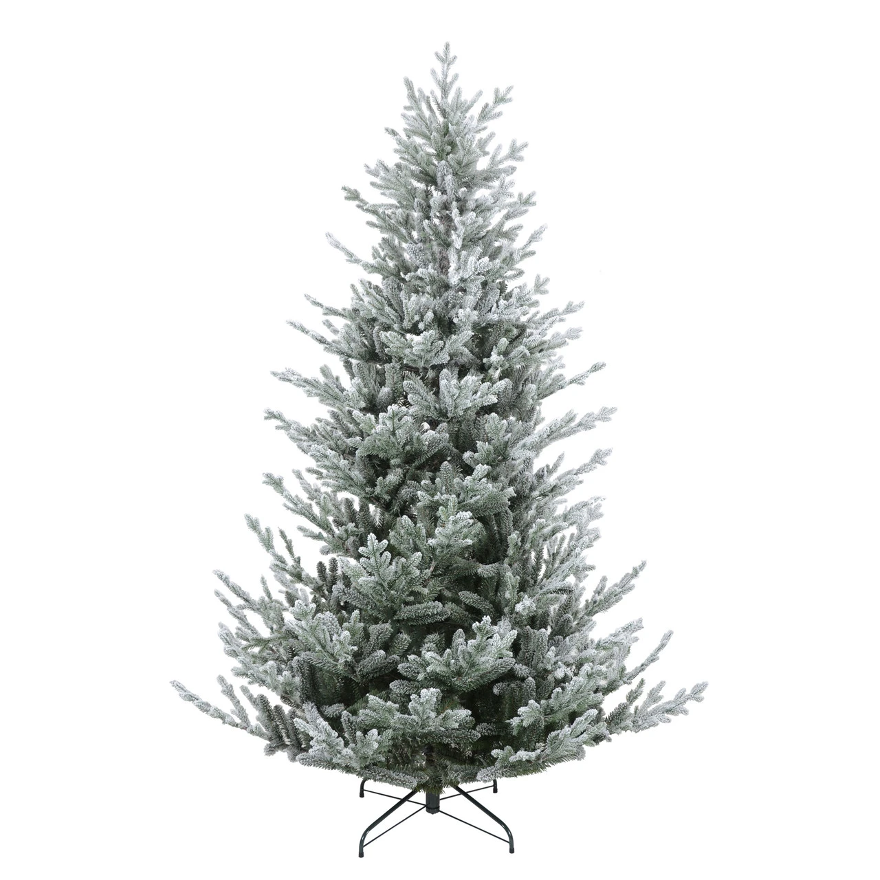 7.5' Flocked Little River Fir Artificial Christmas Tree - Unlit 4 7.5' Flocked Little River Fir Artificial Christmas Tree - Unlit - Image 2