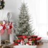 7.5' Pre-Lit Flocked Little River Fir Artificial Christmas Tree - Clear Lights -Noel Twinkle Shop northlight lt91587 65955.1675807568