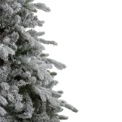 7.5' Flocked Saratoga Spruce Artificial Christmas Tree - Unlit -Noel Twinkle Shop northlight lt91591 2 46960.1667576783