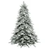 7.5' Flocked Saratoga Spruce Artificial Christmas Tree - Unlit -Noel Twinkle Shop northlight lt91591 93 temp 36290.1667576782
