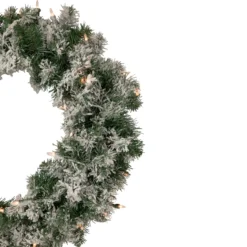 Pre-Lit Flocked Victoria Pine Artificial Christmas Wreath - 24-Inch, Clear Lights 10 Pre-Lit Flocked Victoria Pine Artificial Christmas Wreath - 24-Inch, Clear Lights -Noel Twinkle Shop northlight m84200 2updarte 95163.1667663055