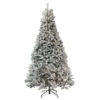 12' Pre-Lit Heavily Flocked Pine Medium Artificial Christmas Tree - Clear Lights -Noel Twinkle Shop northlight m84240 26697.1680198328