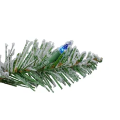 Pre-Lit Heavily Flocked Pine Artificial Christmas Wreath - 24-Inch, Multi-Color Lights -Noel Twinkle Shop northlight m84251 3 40499.1667641245